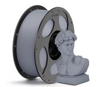 ANYCUBIC Filament PLA Matte 1,75mm 1kg Gris | Finition Mate, Support Facile à Retirer, Compatible Imprimante 3D et ACE Pro, Idéal pour Figurines et Décorations Élégantes