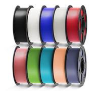 ANYCUBIC Filament PLA pour Imprimantes 3D, 10KG de Filament PLA de 1,75 mm Avec RFID,Noir+Blanc+Clear+Rouge+Bleu+Rose+Turquoise Tropical+Rose Pêche+Violet Interstellaire+Vert Feuille
