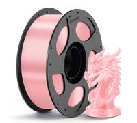 ANYCUBIC Filament PLA Silk 1,75mm 1kg Rose | Aspect Satin Lustré, Flexibilité Élevée, Luminosité Réglable, Compatible ACE Pro, Idéal pour Modèles Décoratifs et Art
