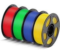 ANYCUBIC Haute Vitesse Filament PLA pour Imprimante 3D 1,75 mm, Intelligent Identification, Impression 10X Plus Rapide, Rouge Vif+Vert Classique+Bleu Éclatant+Jaune Vif, 4kg