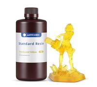 ANYCUBIC imprimante 3D résine Rapide LCD photopolymérisant UV 405nm résine photopolymère Standard pour l'impression 3D (Jaune Transparent, 1000g)