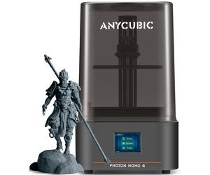 ANYCUBIC JB Version Photon Mono 4 10K Imprimante 3D Résine, écran LCD monochrome 7 pouces, source lumineuse LighTurbo Matrix, impression haute vitesse jusqu'à 70 mm/h, volume d'impression 153,4 × 87 ×