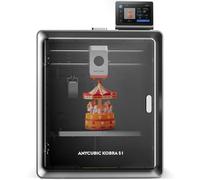 Anycubic Kobra S1 Imprimante 3D Multicolore, Intelligente Imprimante FDM, 600 mm/s Haute Vitesse, Construction CoreXY Fermée, Impression silencieuse de 44 DB, Taille 250 * 250 * 250 mm