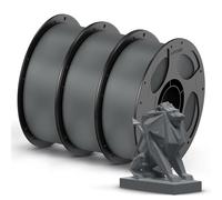 ANYCUBIC PETG Filament 1,75 mm, Robuste et Durable, Faible Déformation et Excellente Adhérence des Couches, Compatible avec la Plupart des Imprimantes FDM, 3KG PETG, Gris