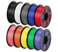 ANYCUBIC PETG Filament 1,75 mm, Robuste et Durable, Faible Déformation et Excellente Adhérence des Couches, PETG 10kg, Noir, Blanc, Gris Texturé, Rose, Rouge, Bleu, Vert, Orange, Jaune, Violet