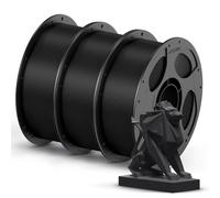 ANYCUBIC PETG Filament 1,75 mm, Robuste et Durable, Faible Déformation et Excellente Adhérence des Couches, Compatible avec la Plupart des Imprimantes FDM, 3KG PETG, Noir