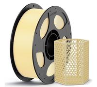 ANYCUBIC PETG Filament 1,75 mm, Robuste et Durable, Faible Déformation et Excellente Adhérence des Couches, Compatible avec la Plupart des Imprimantes FDM, 1kg PETG Couleur Crème