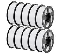 ANYCUBIC PETG Filament 1,75 mm, Robuste et Durable, Faible Déformation et Excellente Adhérence des Couches, Compatible avec la Plupart des Imprimantes FDM, PETG 10kg Blanc