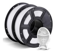 Anycubic PETG Filament, PETG Filament 1.75mm d'imprimante 3D, Précision Dimensionnelle +/- 0.02 mm, Haute Résilience et Qualité Exceptionnelle, PETG 2kg, Blanc+Blanc
