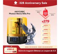 ANYCUBIC Photon Mono M5s Pro Imprimante 3D Mono MSLA 14K, 10.1 en effet, LCD, résine, vitesse jusqu'à 150mm, taille d'impression 223x127x200mm