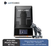 ANYCUBIC Photon Mono M7 Pro Imprimante 3D Résine 14K, Écran LCD Mono 10,1 pouces, Source Lumineuse COB, Vitesse d’Impression 170 mm/h, Sans Nivellement, Chauffage à Température Constante, Volume 223 ×