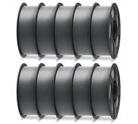 ANYCUBIC PLA+ Filament D'imprimante 3D 1,75 mm, 10KG Filament PLA Plus, Impression avec Plupart des Imprimantes 3D FDM, Identification Intelligente Filament, Gris Texturé