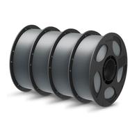 ANYCUBIC PLA+ Filament D'imprimante 3D 1,75 mm, 4KG Filament PLA Plus, Impression avec Plupart des Imprimantes 3D FDM, Identification Intelligente Filament, Gris Texturé