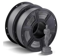 ANYCUBIC PL Filament d'imprimante 3D 1,75 mm, Haute Résistance Filament PLA Plus avec Précision Dimensionnelle +/- 0,02 mm, Impression avec Plupart des Imprimantes 3D FDM, 2 kg bobine, Gris+Gris