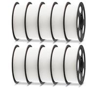 ANYCUBIC PLA+ Filament d'imprimante 3D 1,75 mm, Haute Résistance Filament PLA Plus, Impression avec Plupart des Imprimantes 3D FDM, Identification Intelligente Filament, PLA+ Blanc 10kg