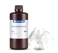 ANYCUBIC Résine Imprimante 3D Standard UV 405nm, Durcissement Rapide, avec une Grande Précision et une Excellente Fluidité, Résine Photopolymère pour l'Impression 3D LCD/DLP/SLA (Transparent,1000g)