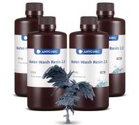 ANYCUBIC Résine Lavable à l'Eau 2.0 pour Imprimante 3D LCD Résine Photopolymère pour des Modèles d'Impression 3D Gris, 4000g