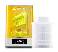 ANYCUBIC Wash & Cure 3 Plus Lavage Max 165×100×180mm, Cure Max φ160×180mm | Lampe Flexicure pour Détails Précis, Double Plateau pour Cure rapide et économie IPA, Capacité de 12L pour Photon/Saturn/Mars