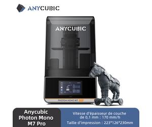ANYCUBIC x JOYBUY Photon Mono M7 Pro Imprimante 3D résine professionnelle 14K | Contrôle intelligent de la température | Volume d'impression 223 × 126 × 230 mm