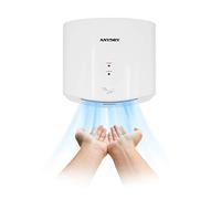 anydry 2630S sèche-Mains Compact, sèche-Mains électrique, Commercial ou Domestique, sèche-Mains Automatique à Grande Vitesse, sèche-Mains pour Toilettes.Logement ABS.1400-1650W.(Blanc)