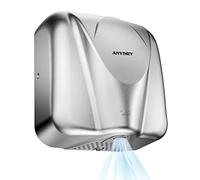 anydry 2812 capteur Automatique seche Main Electrique Professionnel Design élégant Finition en Acier Inoxydable séchage Rapide 7-10 Secondes 220V-240V.1650W(Brossé)