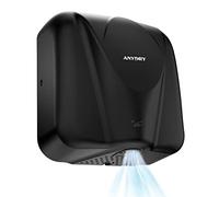 anydry 2812 capteur Automatique seche Main Electrique Professionnel Design élégant Finition en Acier Inoxydable séchage Rapide 7-10 Secondes.1650W(Mat Noir)