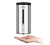 anydry Distributeur de Savon Automatique Murale Professionnel 750 ML avec Revêtement Anti-Corrosion (Acier Inoxydable Poli)
