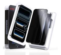 AnyEnjoy Lot de 2 protections d'écran pour iPhone 17 Pro Max, verre anti-espion à 26°, maille anti-poussière pour haut-parleur, alignement automatique, qualité militaire 9H, compatible avec les coques
