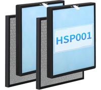 AnyFLTs Lot de 2 filtres de rechange compatibles avec purificateur d'air intelligent HSP001, filtration en 4 étapes du pré-filtre fin, charbon actif, HEPA H13 et catalyseur à froid
