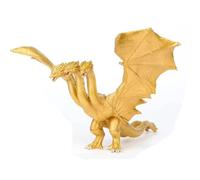 Anyhot Godzilla King of The Monsters 18 cm Dragon à trois têtes Ghidorah fait à la main Décoration de poupée