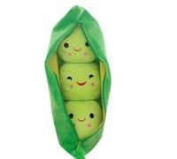 Anyhot Poupée en Peluche de 25 cm - Adorable Petit Pois Verts - Jouet créatif en Coton - Coussin de Pois cultivé Unique