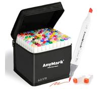 AnyMark Feutres Alcool 100+1 Couleurs à Pointe Pinceau