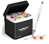 AnyMark Feutres Alcool 80+1 Couleurs à Pointe Pinceau