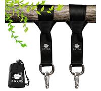 Anyoo Baum Swing Straps Hängendes Kit, Durable Straps, Heavy Duty Stahl Karabiner, Einfach und Schnell, Gut für Schaukeln und Hängematten
