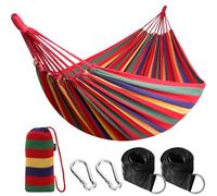 ANYOO Hamac d'extérieur de Camping Toile Portable avec Sangles pour Arbres