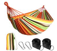ANYOO Hamac d'extérieur de Camping Toile Portable avec Sangles pour Arbres