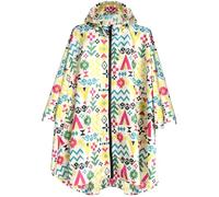 ANYOO Léger Imperméable Respirant Ripstop Poncho avec capuchon pour les activités de plein air,Geometry,Taille unique