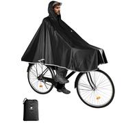 ANYOO Poncho de pluie imperméable pour cyclisme, portable, léger, avec capuche, imperméable, imperméable, réutilisable, unisexe, pour randonnée, camping, plein air