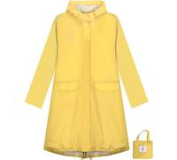 ANYOO Veste de Pluie Imperméable pour Femmes avec Capuche, Manteau de Pluie Léger et Long, Coupe-vent et Trench,Jaune,Taille unique