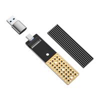 ANYOYO Adaptateur USB NVMe NGFF 20 Gbit/s USB 3.1 Gen 2X2 M2 SSD, adaptateur NVMe PCIe pour M Key/B+M Key SSD, boîtier SSD M.2 NVMe SATA pour 2242 2260 2280, adaptateur SSD avec USB C vers A Apater