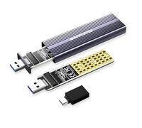 ANYOYO NVMe vers USB 3.1/3.2 Gen 2 Boîtier pour Lecteur SSD M.2 avec Couvercle Compatible avec NVMe/SATA SSD Plug and Play Prise en Charge M Key et B+M Key (Taille ajustée 2242 2260 2280)
