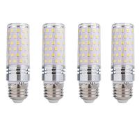 ANYPOWK 8W Ampoule LED Maïs - Équivalent 60W Incandescent, 800LM, Culot E26 Lumière du Jour 6500K Non-Dimmable, Lot de 4