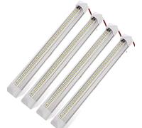 ANYPOWK Barre LED 12 V Lumière du Jour 6000 K 13,4 Pouces 99 LED 5 W 500 Lumens avec Interrupteur pour Intérieur de Voiture, Camping-Car, Remorque, Van, Lot de 4