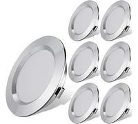 ANYPOWK Lot de 6 lumières LED 12 V pour camping-car, remorque, bateau, lumière du jour 6000 K, 300 lumens, 3 W, basse tension, mini lampe encastrée à intensité variable