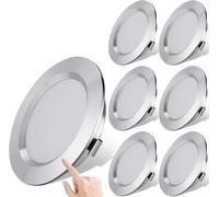 ANYPOWK Lumières encastrées Mini 12V, 3 Couleurs, Tactile réglable, LED Basse Tension pour Camping-Car, Bateau, remorque - Lot de 6