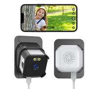ANYQOO 2 Paquet Caméra sans Fil Interieur 3MP 2K, Surveillance Intérieur Vision Nocturne Couleur IA, Détection Mouvement, WiFi 2.4/5GHz, Enregistrement 24/7, Installation Facile pour Fenêtre