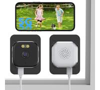 ANYQOO Caméra de sécurité 3 MP 2K,caméra de sécurité pour fenêtre intérieur/extérieur pour la Maison,Vision Nocturne Couleur ChroMax AI,détection de Mouvement,WiFi 2,4 GHz et 5 GHz,Enregistrement