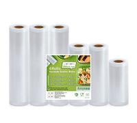 Anysea Sac Sous Vide Alimentaire：Sachet Sous Vide Alimentaire pour Machine Sous Vide, Rouleau Sous Vide Alimentaire de Qualité Alimentaire, 6 Rouleaux 15x1/20x2/28x3/300cm, Sac Sous Vide Gaufré