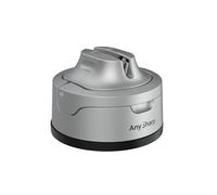 AnySharp Evo Aiguiseur de Couteaux, Sécurité Mains Libres, Ventouse PowerGrip, Aiguise en Toute Sécurité Tous les Couteaux de Cuisine, Idéal pour l'Acier Trempé & Dentelé, Le Meilleur au Monde, Argent
