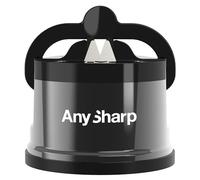 AnySharp Pro Aiguiseur de Couteaux (Métal) avec Ventouse, Gris